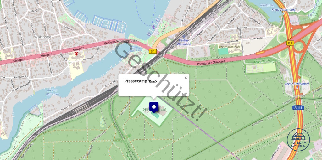 Pressecamp in Zehlendorf - Eine Spurensuche 2